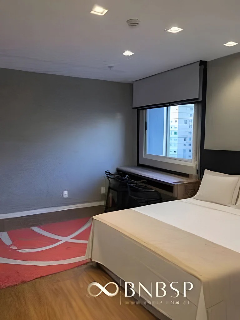 Apartamento Jardim Paulista — Cama queen com enxoval branco
